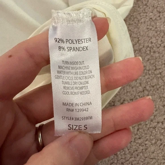 btween Ivory Top with Ruffle Detail - Picture 3 of 3